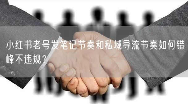 小红书老号发笔记节奏和私域导流节奏如何错峰不违规？