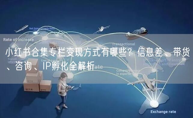 小红书合集专栏变现方式有哪些?信息差、带货、咨询、IP孵化全解析