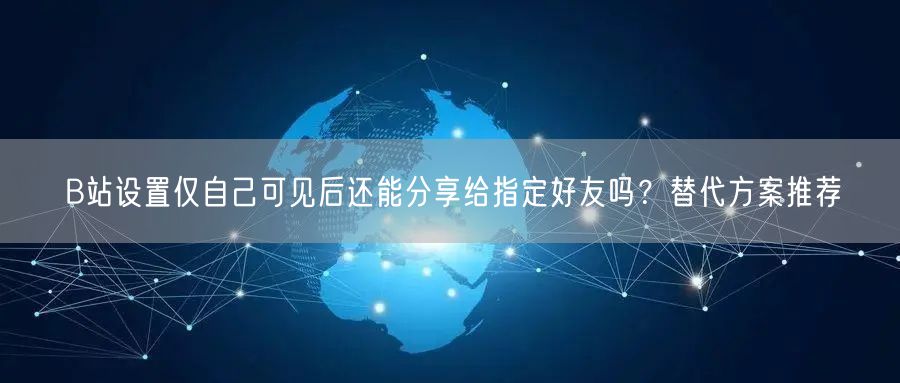 B站设置仅自己可见后还能分享给指定好友吗？替代方案推荐